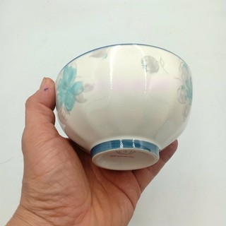 Bát , Chén Cơm Bát Tràng Hoa Xanh Đường Kính 11,5 CM  Đẹp