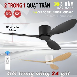Quạt trần 3 cánh đèn quạt trần lắp đặt cho nhà mới cho nhà hàng, quán cà phê, hiệu sách, căn hộ