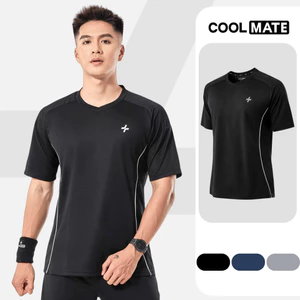 Áo thun thể thao nam Pickleball Tennis FlexLine Active V-neck thấm hút tốt thoáng khí Coolmate