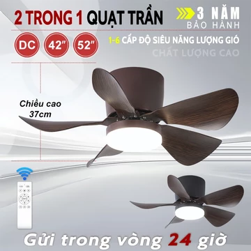【COD】66cm Quạt trần phòng khách Gogeous 3 màu quạt trần mini có quạt trần đèn phòng ngủ