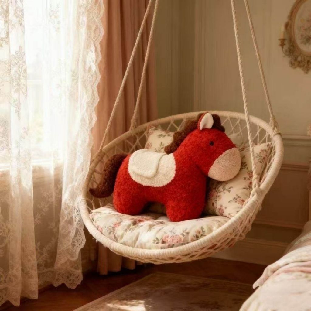 Gấu Bông Ngựa Đỏ May Mắn Tết  2026 Chất Liệu Lông Cừu Cao Cấp Làm Decor/Trang Trí Tết, Quà Tặng Năm Mới Cho Bé