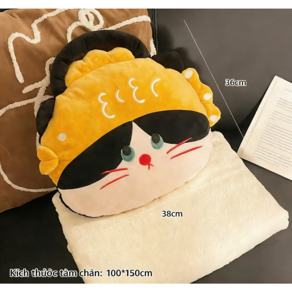 Gối Ôm Chăn 2 trong 1 - Gối Ôm Hình Thú Dễ Thương Đa Năng | Chăn Văn Phòng, Điều Hòa, Ngủ Trưa