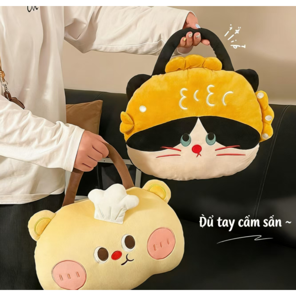 Gối Ôm Chăn 2 trong 1 - Gối Ôm Hình Thú Dễ Thương Đa Năng | Chăn Văn Phòng, Điều Hòa, Ngủ Trưa