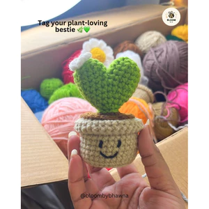 Chậu tim lùn handmade quà tặng tình yêu quà tặng lễ