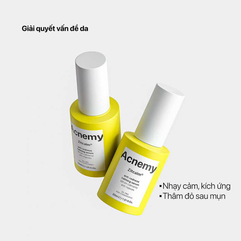 Huyết Thanh Giảm Đỏ, Làm Dịu Phục Hồi Da Mụn Acnemy Zitcalm Anti Redness Calming Serum 30ml