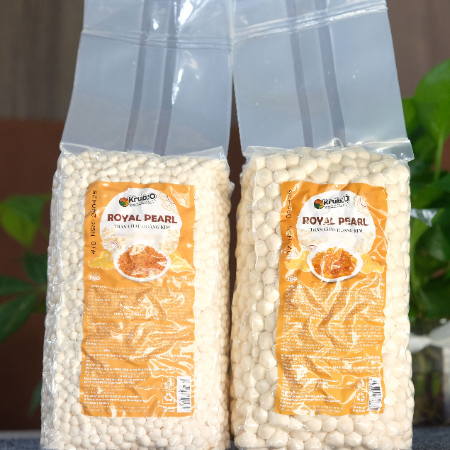 [COMBO TIẾT KIỆM SHIP] 10 Gói Trân Châu Hoàng Kim Krub.O 1kg - Giải Pháp Tối Ưu Cho Chủ Quán, Topping Dẻo Mềm Óng Ánh