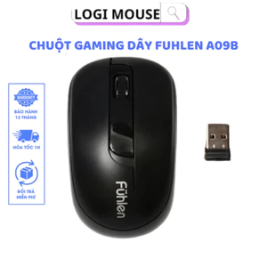 Chuột Không Dây Fuhlen A09b Nhập Khẩu, Bảo Hành 12T, Lỗi 1 Đổi 1, 1000 DPI, Kết Nối 10m, Phù Hợp Laptop, PC