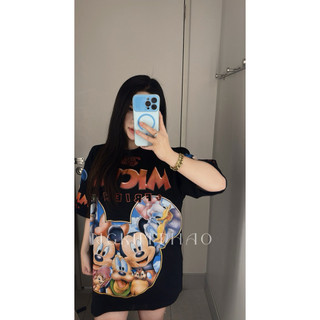 [ẢNH CHÍNH CHỦ ] Áo Phông Mickey Blue Disney Cotton 100% Thái Hình In Full 2 Mặt