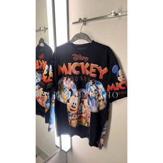 [ẢNH CHÍNH CHỦ ] Áo Phông Mickey Blue Disney Cotton 100% Thái Hình In Full 2 Mặt