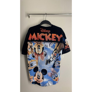 [ẢNH CHÍNH CHỦ ] Áo Phông Mickey Blue Disney Cotton 100% Thái Hình In Full 2 Mặt