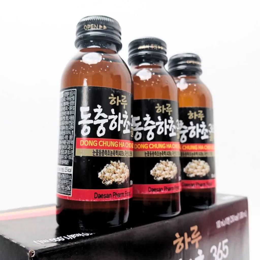 HỘP 10 CHAI NƯỚC ĐÔNG TRÙNG HẠ THẢO HÀN QUỐC - Thúy Sâm Yến Cộng Hòa