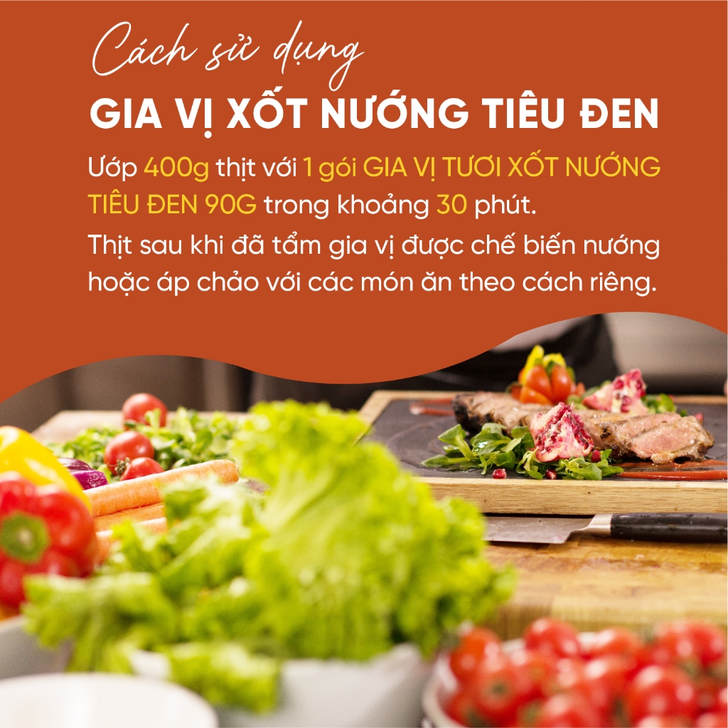 Cách sử dụng: Xốt nướng tiêu đen Cicook 90g