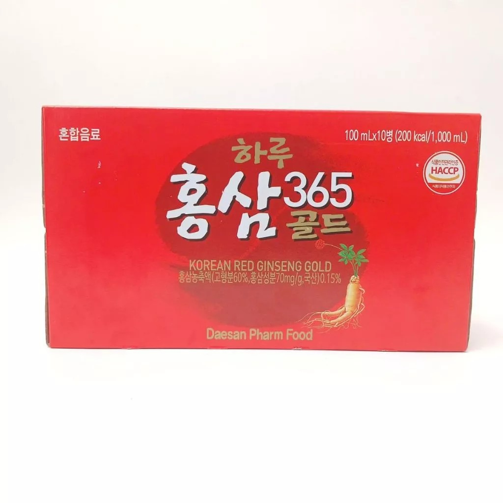 Nước Hồng Sâm Gold 365 DAESAN (100ml x 10 chai) - Thúy Sâm Yến Cộng Hòa