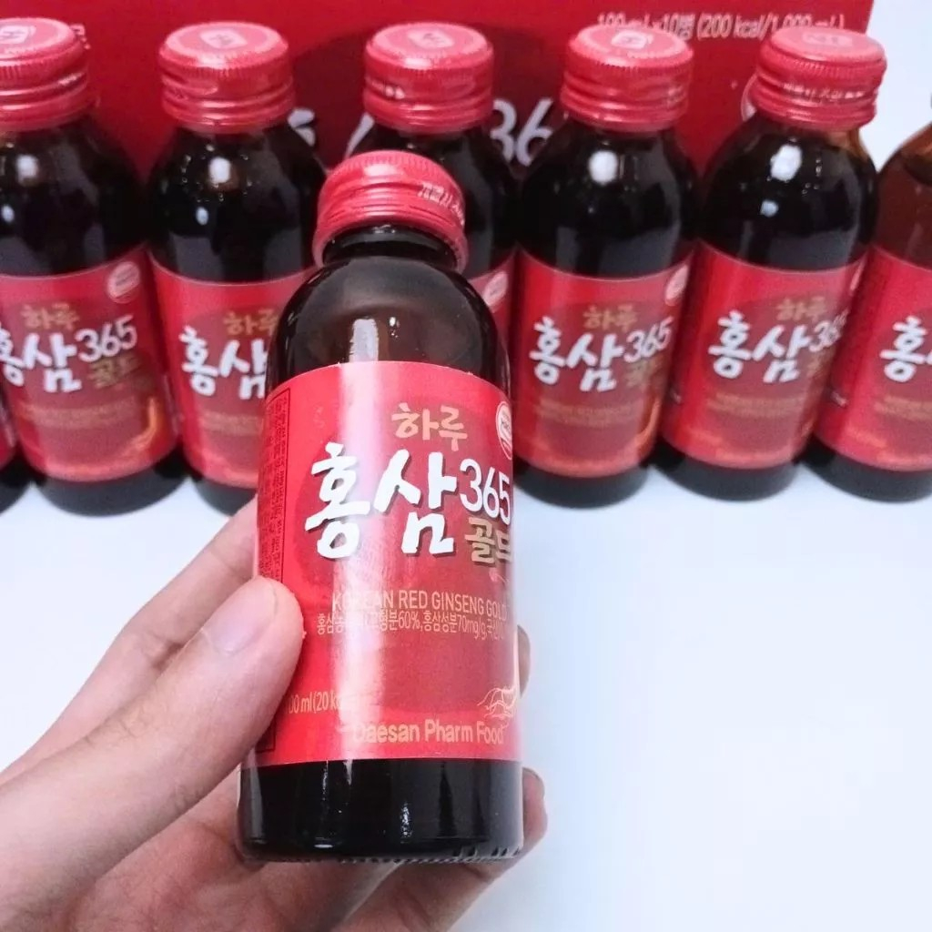 Nước Hồng Sâm Gold 365 DAESAN (100ml x 10 chai) - Thúy Sâm Yến Cộng Hòa