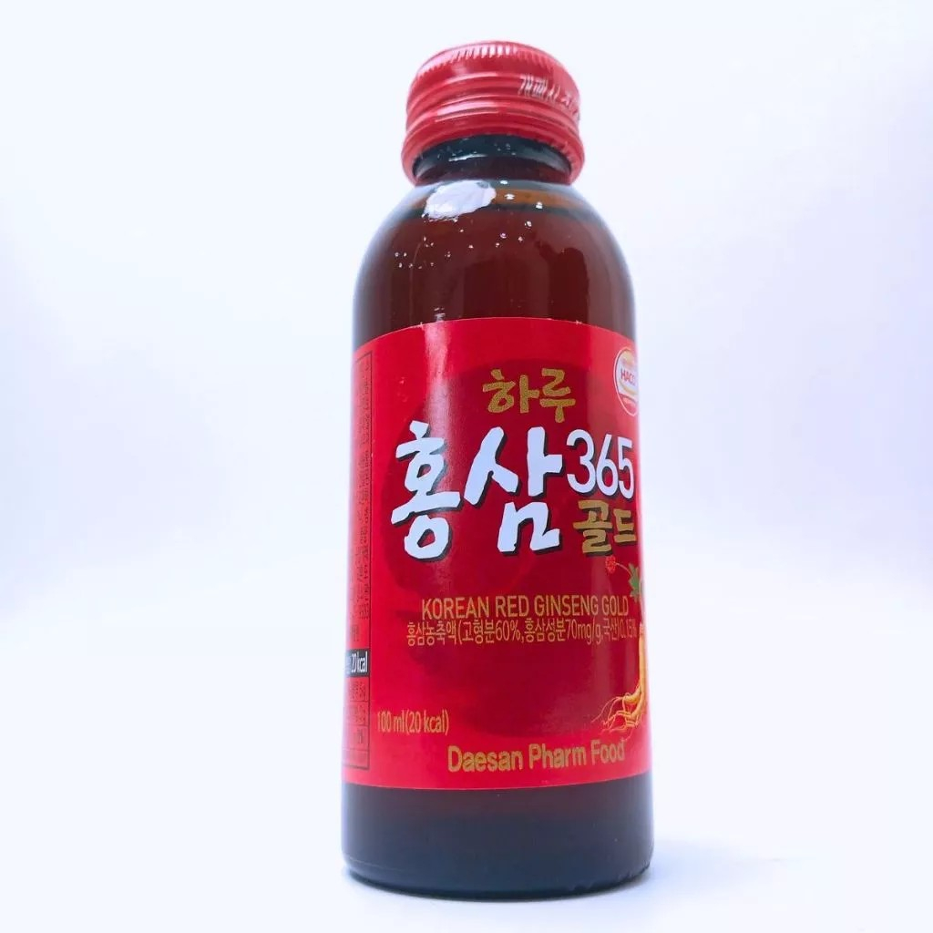 Nước Hồng Sâm Gold 365 DAESAN (100ml x 10 chai) - Thúy Sâm Yến Cộng Hòa