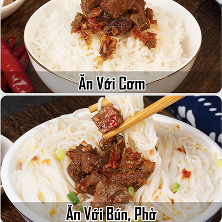 Thịt Bò Chưng Ớt Số 8 Xiangyi 238g - Nhiều Thịt, Nấm Đùi Gà & Đậu Phộng Ngon Đặc Sản Hồ Nam Cay Thơm, Trộn Cơm/Mì Luka