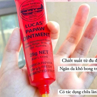 [Lucas] Kem Bôi Đa Năng Chính Hãng Úc Lucas’ Papaw Ointment Chiết Xuất Đu Đủ Tươi 25g