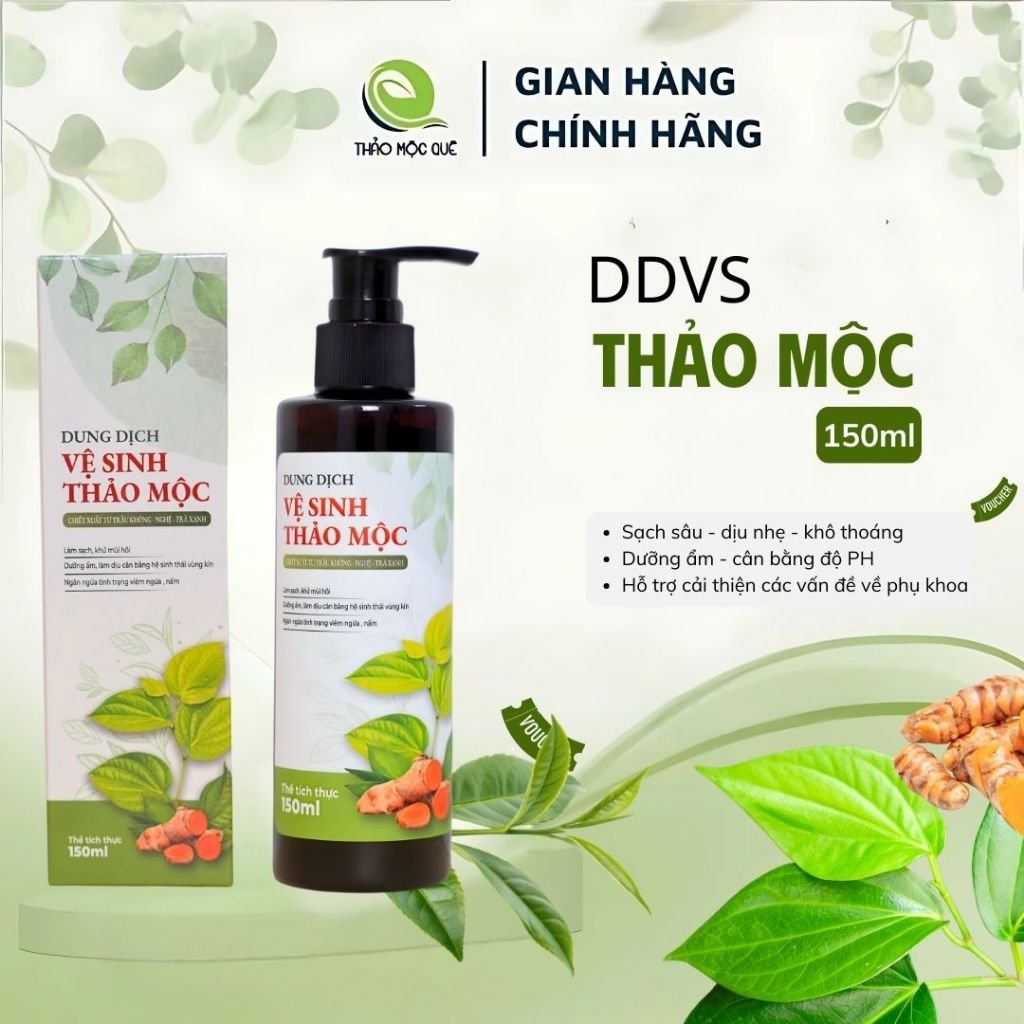 Dung Dịch Vệ Sinh Phụ Nữ Thảo Mộc Quê Chiết Xuất Từ Là Trầu Không