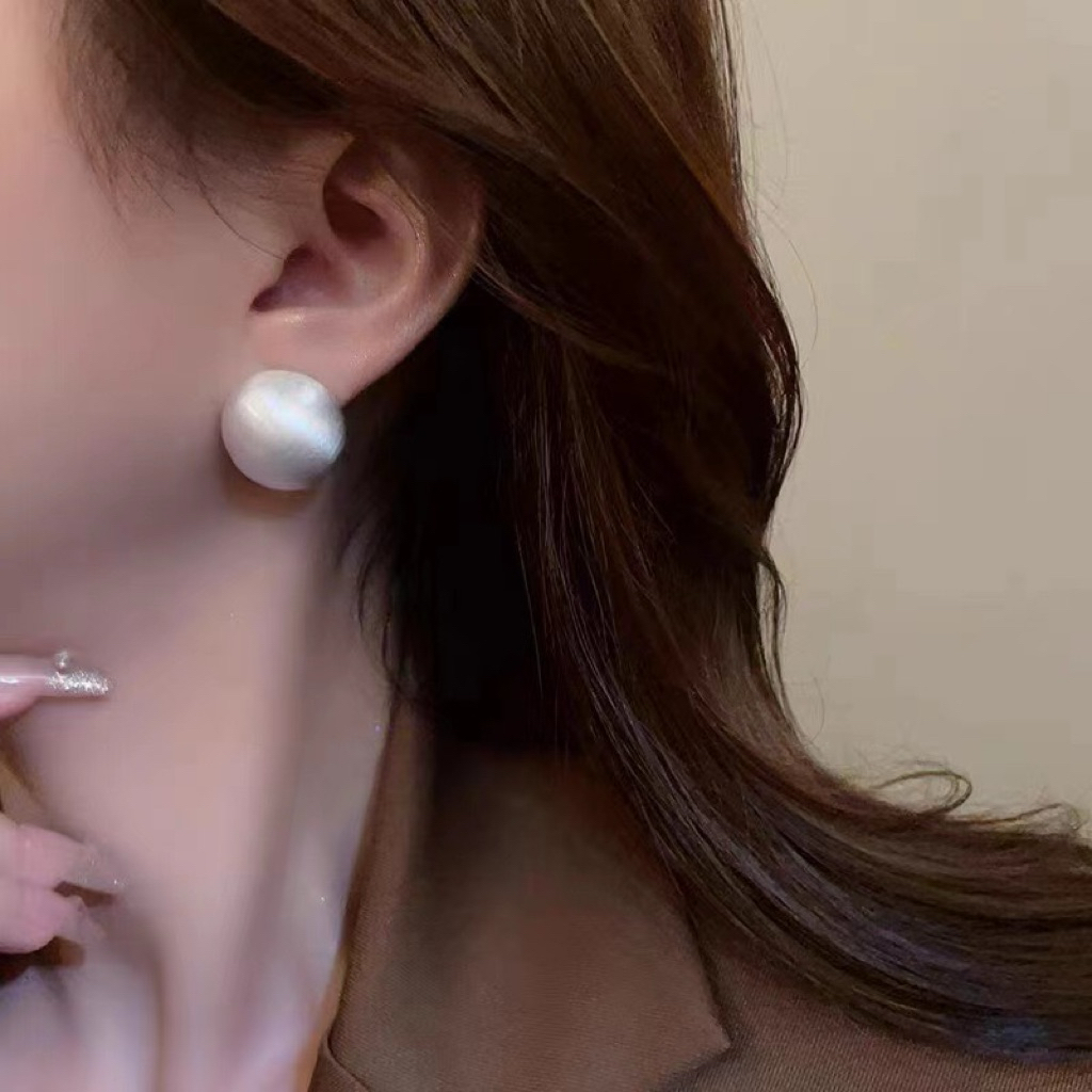 HOẢ TỐC Bông Tai Ngọc Trai 16mm QUEMEO Ánh Xà Cừ Bản Đẹp Tiểu Thư Áo Dài