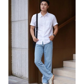 Áo sơ mi tay ngắn nam oxford. Fitted - ROUTINE 10S25SHS002