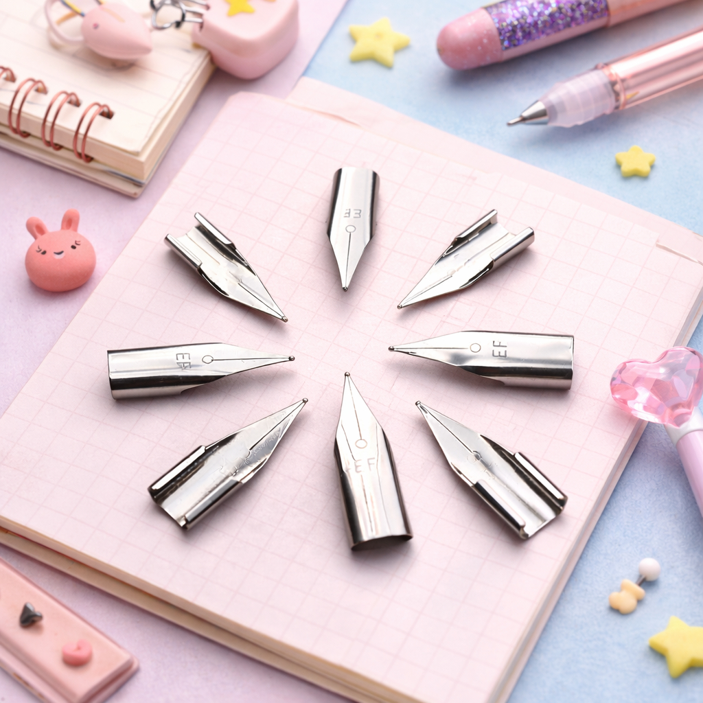 Ngòi EF êm trơn 0.38mm, Siêu bền chịu va đập tốt, dùng cho nhiều dòng bút máy F01, F06...