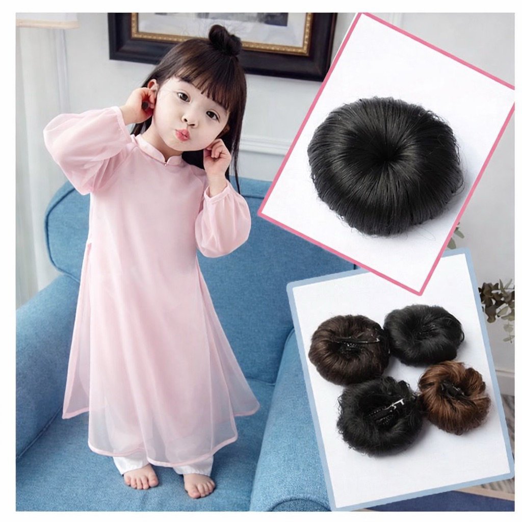 BÚI MINI/ BÚI NATRA CHO BÉ DIỆN TẾT SET 2 KẸP TÓC BÚI HÀN QUỐC CHO BÉ GÁI SIÊU CƯNG - CHỤP ÁO DÀI ĐÁNG YÊU LOẠI CỰC DÀY