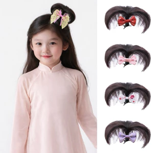 CHỎM TÓC CÂY DỪA DIỆN TẾT - CHỤP ÁO DÀI PHỤ KIỆN TÓC CHO BÉ/ KẸP TÓC NƠ CHO BÉ GÁI