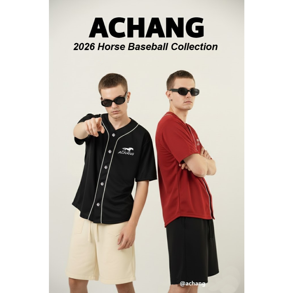 Áo bóng chày Thêu Horse ACHANG