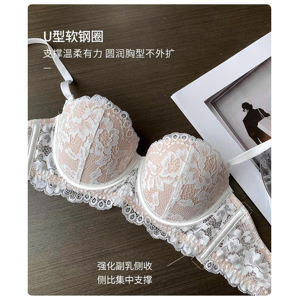 [Peinn] Áo lót nữ , áo ngực nữ ren hoa cup ngang đệm mỏng mềm mại có gọng cao cấp 003