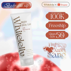 Kem Body Dừa Sáp WhiteJelly Dưỡng Trắng Da Sáng Da Chuyên Sâu 210ml Phục Hồi, Cấp Ẩm, Mịn Da