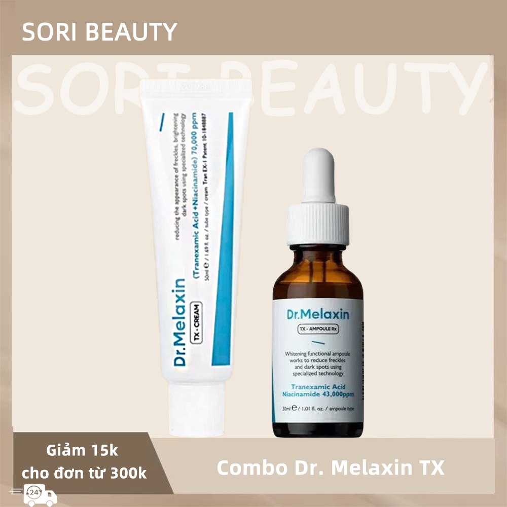 Combo Dr. Melaxin TX – Phục Hồi Da, Dưỡng Sáng & Chăm Sóc Toàn Diện