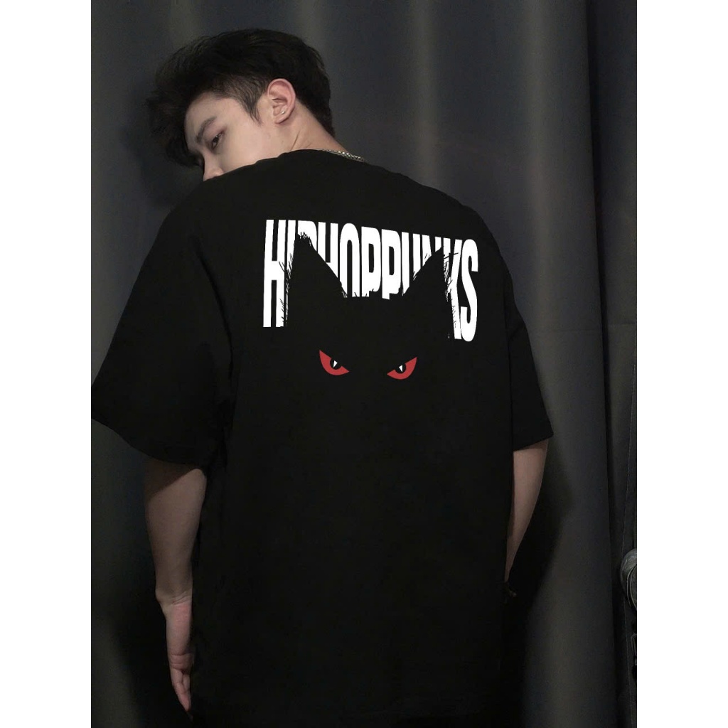 Áo thun Stee Cổ tròn HIPHOPPUNKS Localbrand ICVCVNI Unisex Cotton