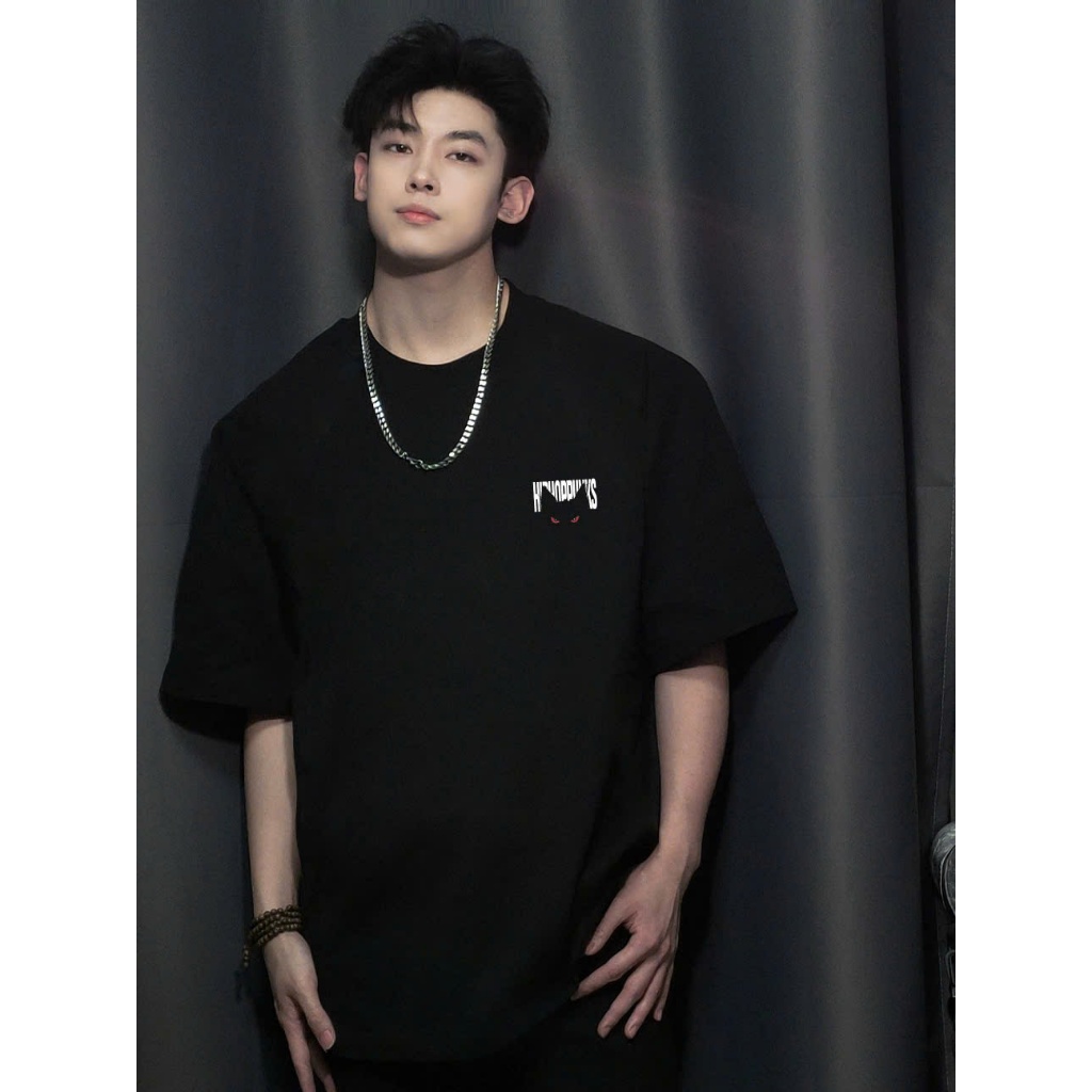 Áo thun Stee Cổ tròn HIPHOPPUNKS Localbrand ICVCVNI Unisex Cotton