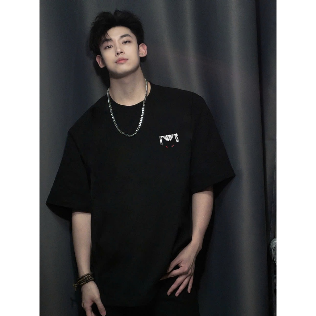 Áo thun Stee Cổ tròn HIPHOPPUNKS Localbrand ICVCVNI Unisex Cotton