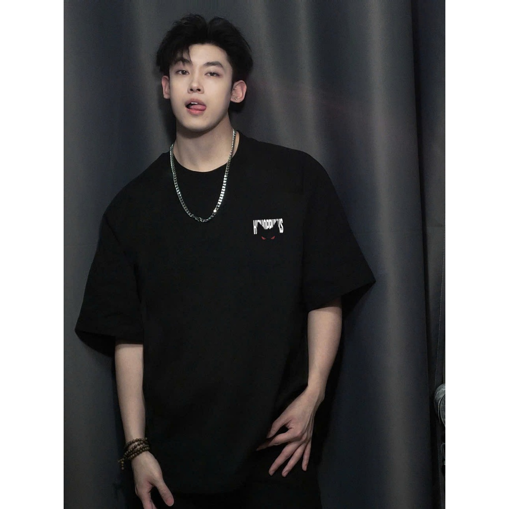 Áo thun Stee Cổ tròn HIPHOPPUNKS Localbrand ICVCVNI Unisex Cotton