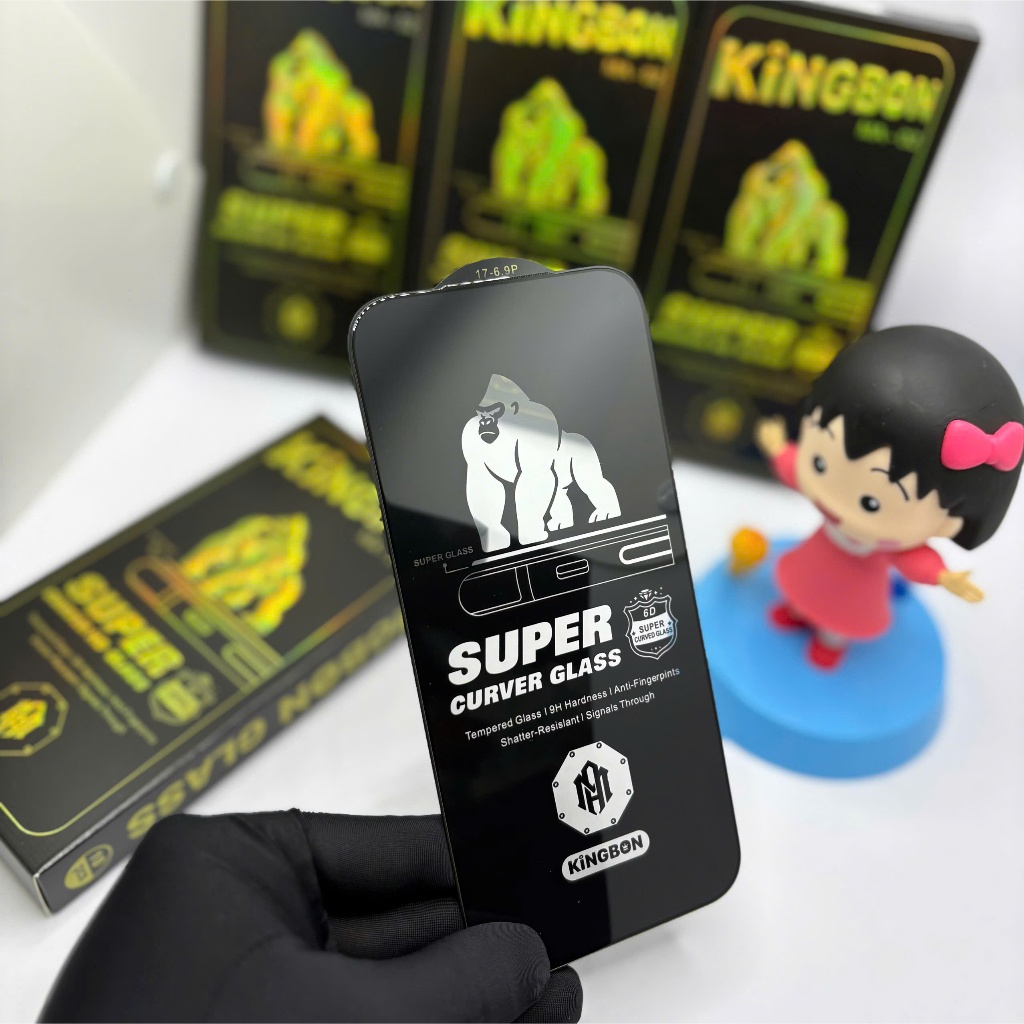 Kính Cường Lực IPHONE 6D Trong Suôt KiNGBON MA-02 KHÔNG HỘP CHO ĐỦ MÃ IPHONE