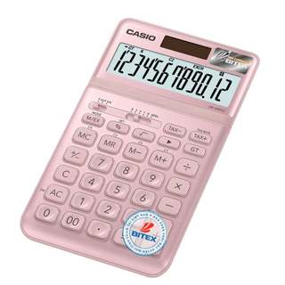 Máy Tính Để Bàn Casio JW-200SC Màu Xám (12 Chữ Số) - Màn Hình Nghiêng, Chống Va Đập, Năng Lượng Kép, Tính Thuế & Tỷ Giá