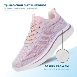 [TĂNG SIZE] Giày Thể Thao Nữ Siêu Nhẹ BLUEWIND Semicircle Êm Chân, Thoáng Khí 68380