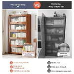 【Giao hàng trong 4 giờ】Kệ sách lưu trữ có cửa tủ giá để đồ nhiều tầng với sức chứa đựng lớn Tủ Sách Gỗ Kệ Đựng Đồ Tủ Tài — ảnh 4