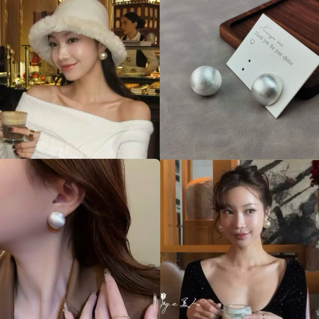 HOẢ TỐC Bông Tai Ngọc Trai 16mm QUEMEO Ánh Xà Cừ Bản Đẹp Tiểu Thư Áo Dài