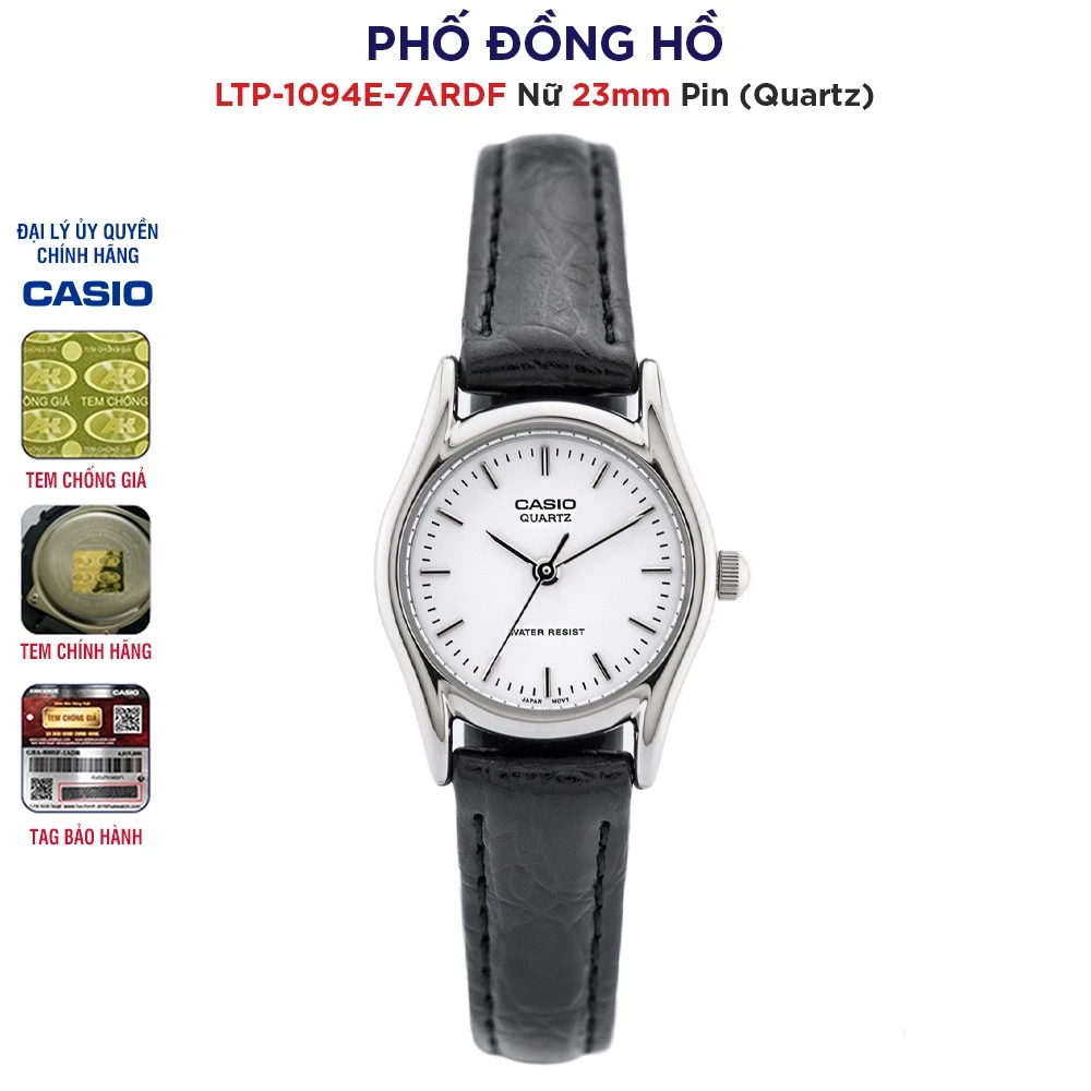 Đồng hồ nữ dây da Casio LTP-1094E-7ARDF