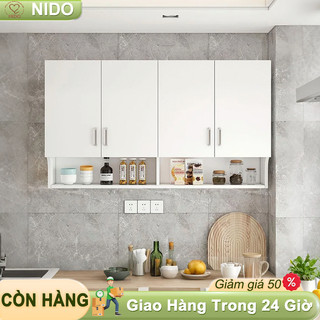 Nido Tủ Bếp Treo Tường Cho Bếp Nhỏ Phiên Bản Gỗ Mini Đa Năng Lắp Đặt Nhanh Giải Phóng Mặt Bàn