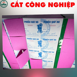 Phiếu giữ xe mẫu chuẩn 14.8x6.8cm-Chọn Bloc 10 quyển