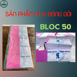 Phiếu giữ xe mẫu chuẩn 14.8x6.8cm-Chọn Bloc 10 quyển