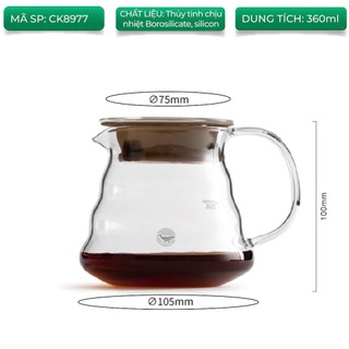 Volcano Bình thuỷ tinh đựng cà phê Cafede Kona