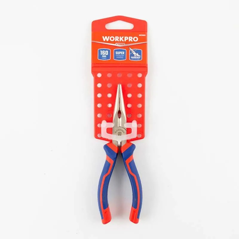 Kìm mũi dài đa năng bằng thép Cacbon cao cấp WORKPRO 160mm - WP231012, 200mm - WP231013. Hàng chuẩn chính hãng