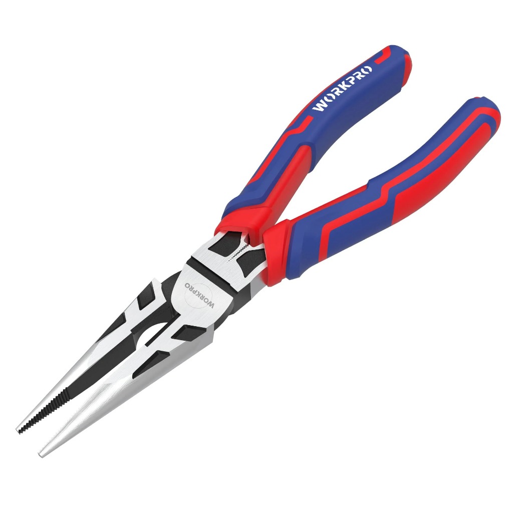Kìm mũi dài đa năng bằng thép Cacbon cao cấp WORKPRO 160mm - WP231012, 200mm - WP231013. Hàng chuẩn chính hãng