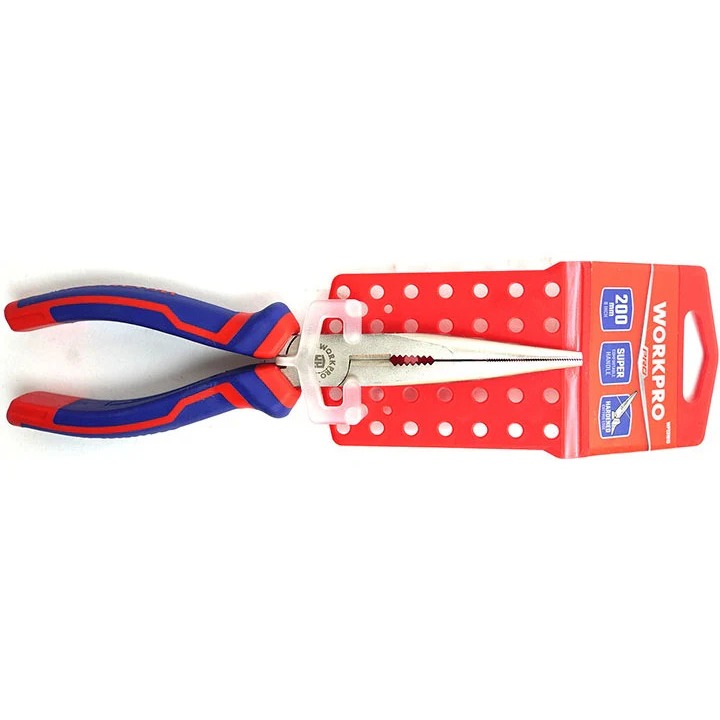 Kìm mũi dài đa năng bằng thép Cacbon cao cấp WORKPRO 160mm - WP231012, 200mm - WP231013. Hàng chuẩn chính hãng