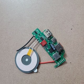 Ảnh 3 – bảng mạch sạc dự phòng + sạc năng lượng mặt trời sạc nhanh không dây 3.7v IP5568