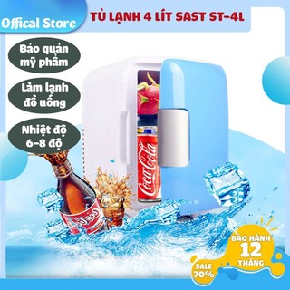 (Xả Kho) Tủ Lạnh Mini 4 Lít MarryCar MR-TL4L Siêu Bền 2 Chế Độ Nóng Lạnh Cho Gia Đình Và Trên Ô Tô